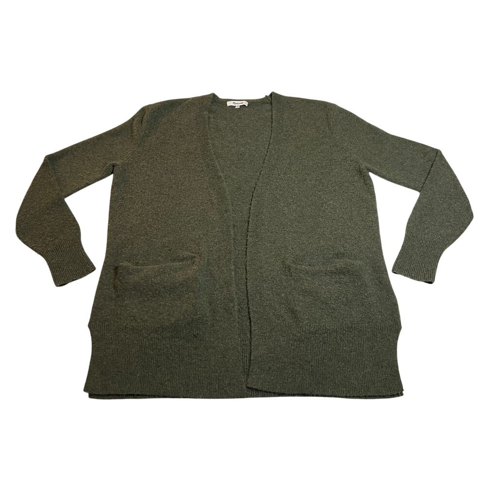 Madewell Cozy Walker Cardigan Size Small Open Front Stretch Long Line Casual